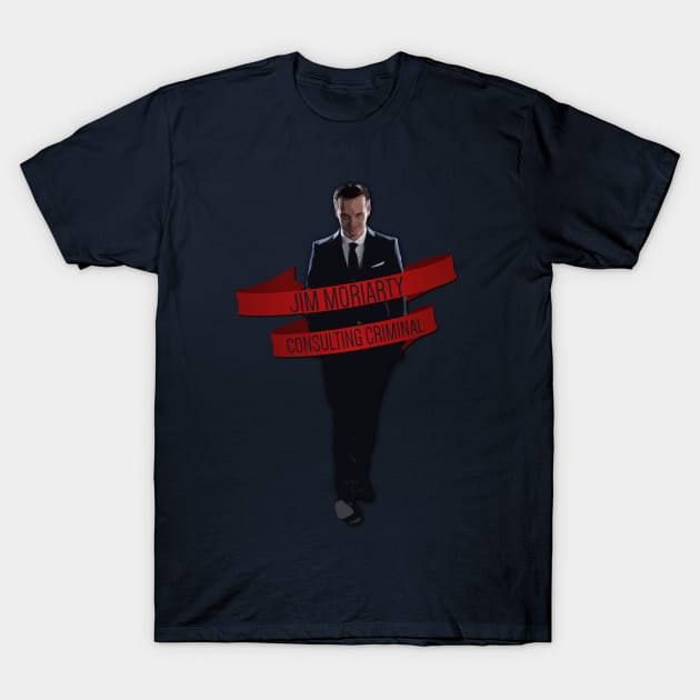 Jim Moriarty- Consulting Criminal T-Shirt by Jijarugen